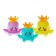 A set of toys for playing in the bath "Octopus - Pyramid", 3 pcs