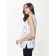 Women's blouse with a star print CONTE Elegant, size XL, color White, Black