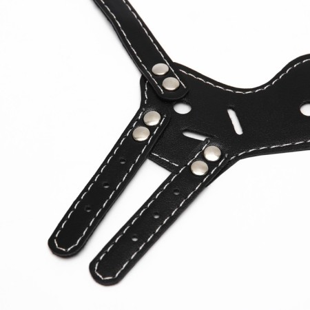 Muzzle of pressed leather adjustable, No. 1, DN 4.5 cm, ohm 13-20 cm, black-8