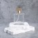 A bottle of storage C is sprayed 25ml 7.8*5.3*2.8 cm glass/plastic transparent matches of bronze roofs from