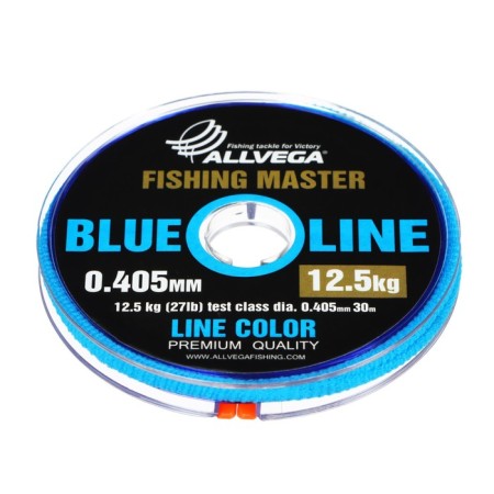 Monophile Fine Allvega Fishing Master, diameter 0.405 mm, test 12.5 kg, 30 m, blue