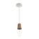 Suspension lamp "Claud" cylinder2 1x40W E27 white 5x6.5x95cm