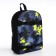 School textile backpack with mount for the Skate "Camouflage", 38x29x1 cm, black color, lightning department