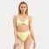 Separate female swimsuit, color geometry on light green, size 46 (m)