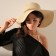Women's hat Minaku, Milk color, rr 58