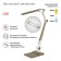 NLED-497-12W-G desktop lamp on the clamp and with the base of gold