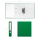 A4, 50 mm, Erichkrause Granite, collected, plastic pocket, green, 350 sheets folder, 350 sheets
