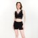 Women's shorts, black color, size 56