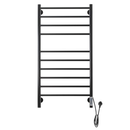 Domoterm electric heated towel rail "Medea" P10, 500x1000 mm, right, black matte-1