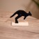 Kangaroo souvenir on a stand, wood 11x4x8 cm