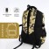 School backpack on lightning, 5 pockets, black/yellow color