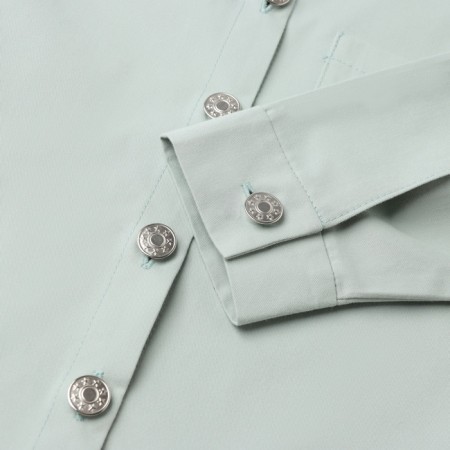 Children's shirt minku: jeans collection, mint color, height 152 cm-8