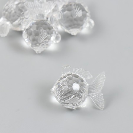 Decor for creativity plastic "Crystal" transparent set 25 grams 2x3.1x2.6 cm-1