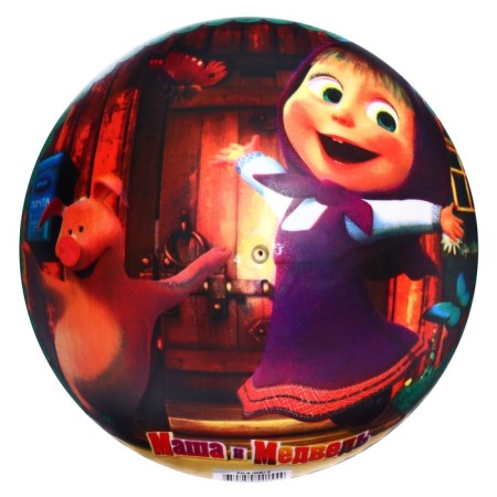 Ball "Masha and the Bear", 23 cm, in the grid-1