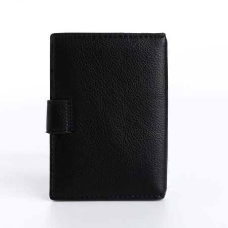 Cover for car documents and passports on a magnet, black color-1