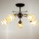 Svetogor chandelier "Music" 5x60W E27 Black/Chrome