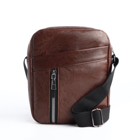 Male bag with lightning, brown color-1