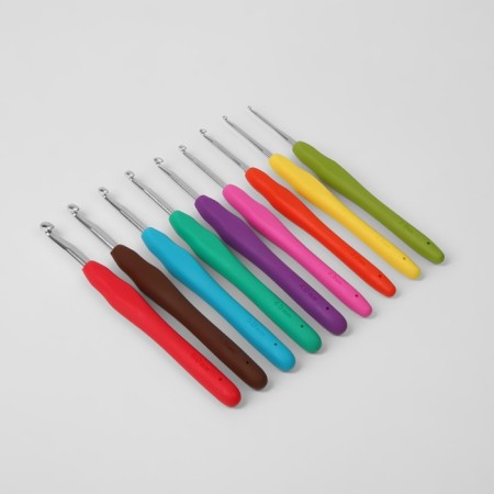 Knitting set, 35 items, in a pencil case, 20 × 10.5 × 4 cm, pink color-5