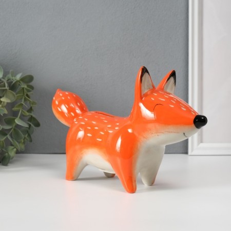Piggy bank Ceramics "Red Fox" 26.5x7.7x14.9 cm-2