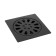 Zein gap, 100x100 mm, vertical, external/inside d = 40/37 mm, stainless steel, black