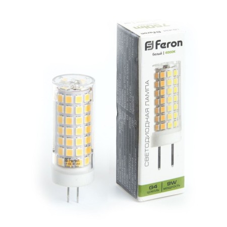 LED LED Feron, G4, 9 W, 175-265 V, white light