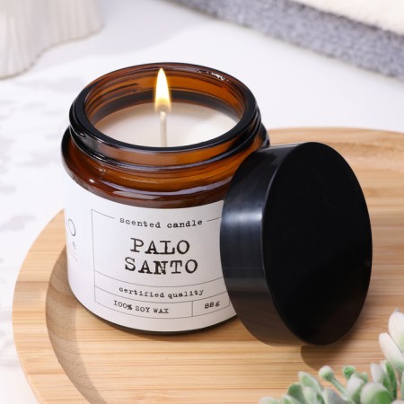 Aromatic candle in the jar "fell santo", owl wax, 88 g