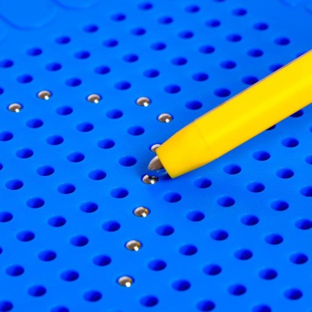 The training tablet "Magnetic drawing", the color is blue, 375 holes-3