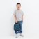 Baby backpack on lightning, external pocket, blue color