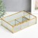 Organizer Casket Glass for trifles "Squares" 6x16.5x23 cm
