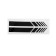 Sticker on a side mirror car 20x5 cm, black, set 2pcs