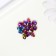 Glass beads, 5x7 mm, 15 pcs. rainbow