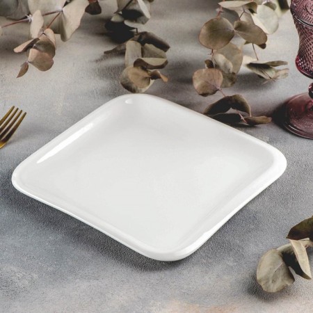 Porcelain dish wilmax teona, d = 20 cm, white color-1
