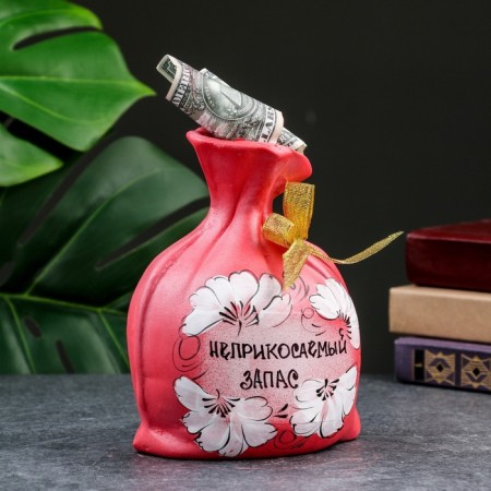 The piggy bank "SPEC - untouchable stock" red, 17cm-6