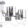 Ceiling lamp 8x40W E14, size 80x80x42 cm