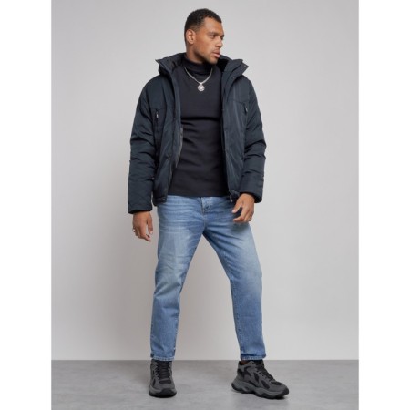 Sports male winter, size 58, dark blue color-13