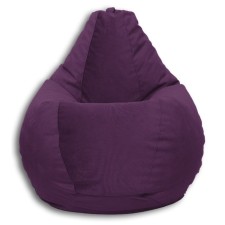 The pear-pear chair is positive Real a, size XXL, diameter 105 cm, height 130 cm, velor, purple color