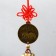 Bell Metal "Elephants on the coin, elephants on the bell" Red node of happiness 5x4x48 cm