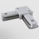 Connector L-shaped for the Technical tra001CL-11W, 7x7x1.7 cm, white color.