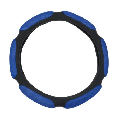 Torso steering wheel, anatomical, size 38 cm, black and blue-5