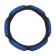 Torso steering wheel, anatomical, size 38 cm, black and blue