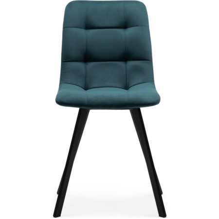 Stool on a metal frame chilli metal/velor, black/green 43.5x50x87.5 cm-1
