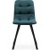 Stool on a metal frame chilli metal/velor, black/green 43.5x50x87.5 cm