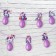 Garland on the tape with the balls "unicorns", 250 cm