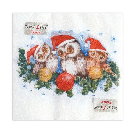 New Year's napkins paper Fresco "Zavodi", 2 layers, 33*33 cm, 20 sheets-1