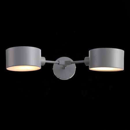 Wall lamp EVOLUCE. Sle183701-02. Gemento. 2x60 watts, E14, 51x12 cm, gray color-6