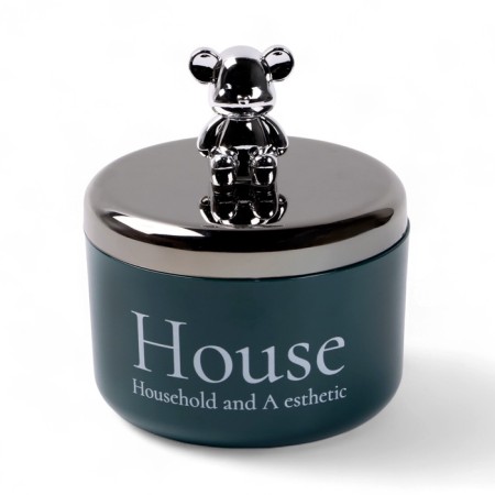 Ash for the house is a smokeless "bear", for cigarettes and sticks, 11 x 8 cm-1