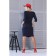 Women's dress, size 42, blue, red color