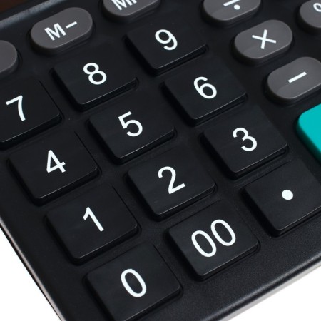 Desktop calculator, 12 - discharge KK -838B, 145 x 183 x 43 mm-8