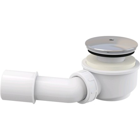 Siphon for the pallet ALCAPLAST A471CR-60, with a drain hole D = 50 mm, reduced, chrome
