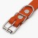 Collar leather single-layer, dimensionless, 56 x 2.5 cm, Osh 17-44 cm, orange